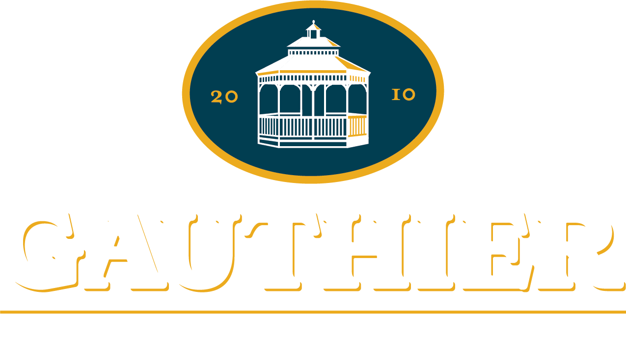 Gauthier Vineyard logo full light version