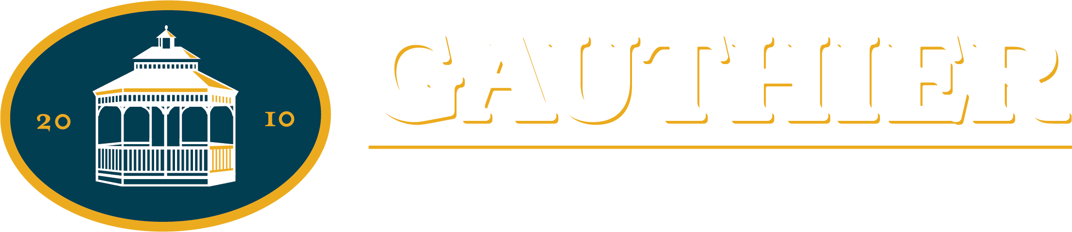 Gauthier Vineyard logo hoizontal version